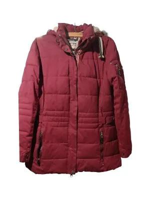 Geacă matlasată G.i.g.a Dx XL | Burgundy, Cu glugă, Poliester