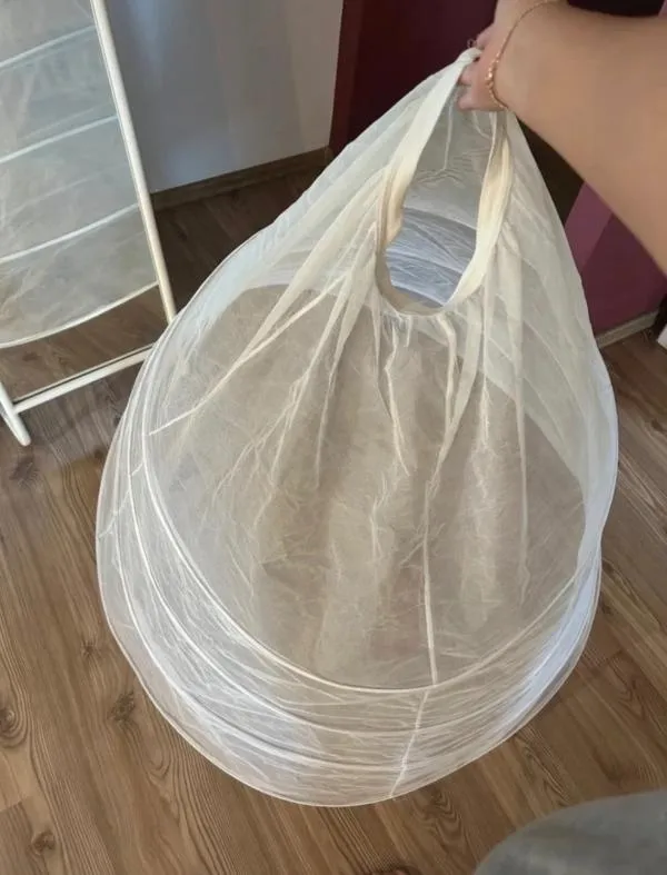 Rochie de ocazie Maxi M | Alb, Fără mâneci, Pietre decorative, Poliester - Image 6