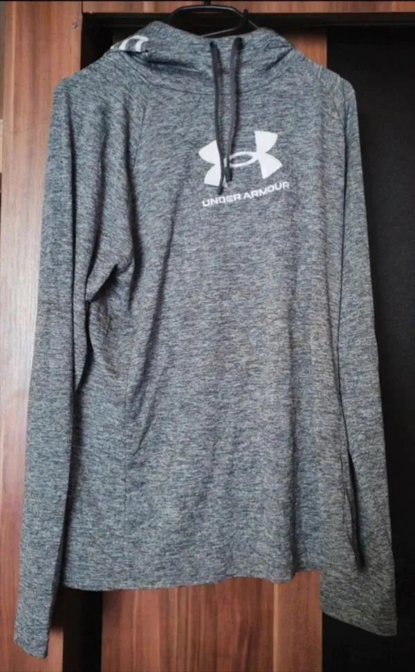 Hanorac sport Under Armour XL | Gri, Logo, Elastan - Image 2