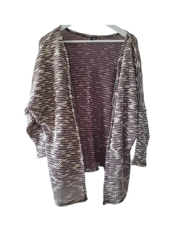 Cardigan XXL | Burgundy, Normal, Relaxed Lejer fit