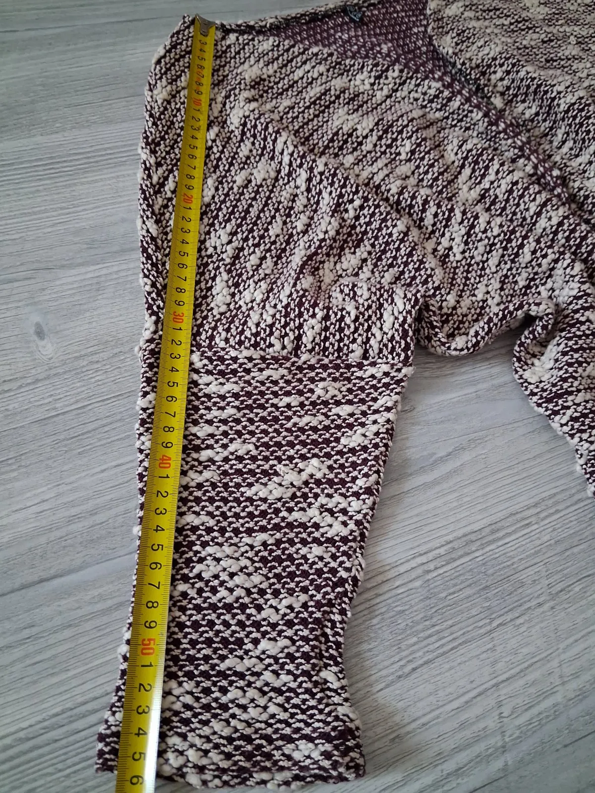 Cardigan XXL | Burgundy, Normal, Relaxed Lejer fit - Image 4
