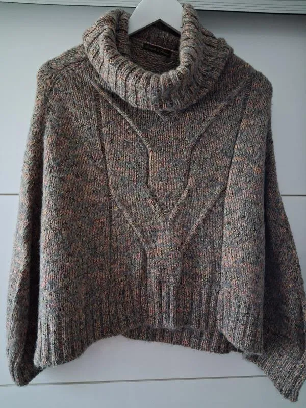 Poncho XXL | Multicolor, Normal, Regular   Standard fit, Lână - Image 7
