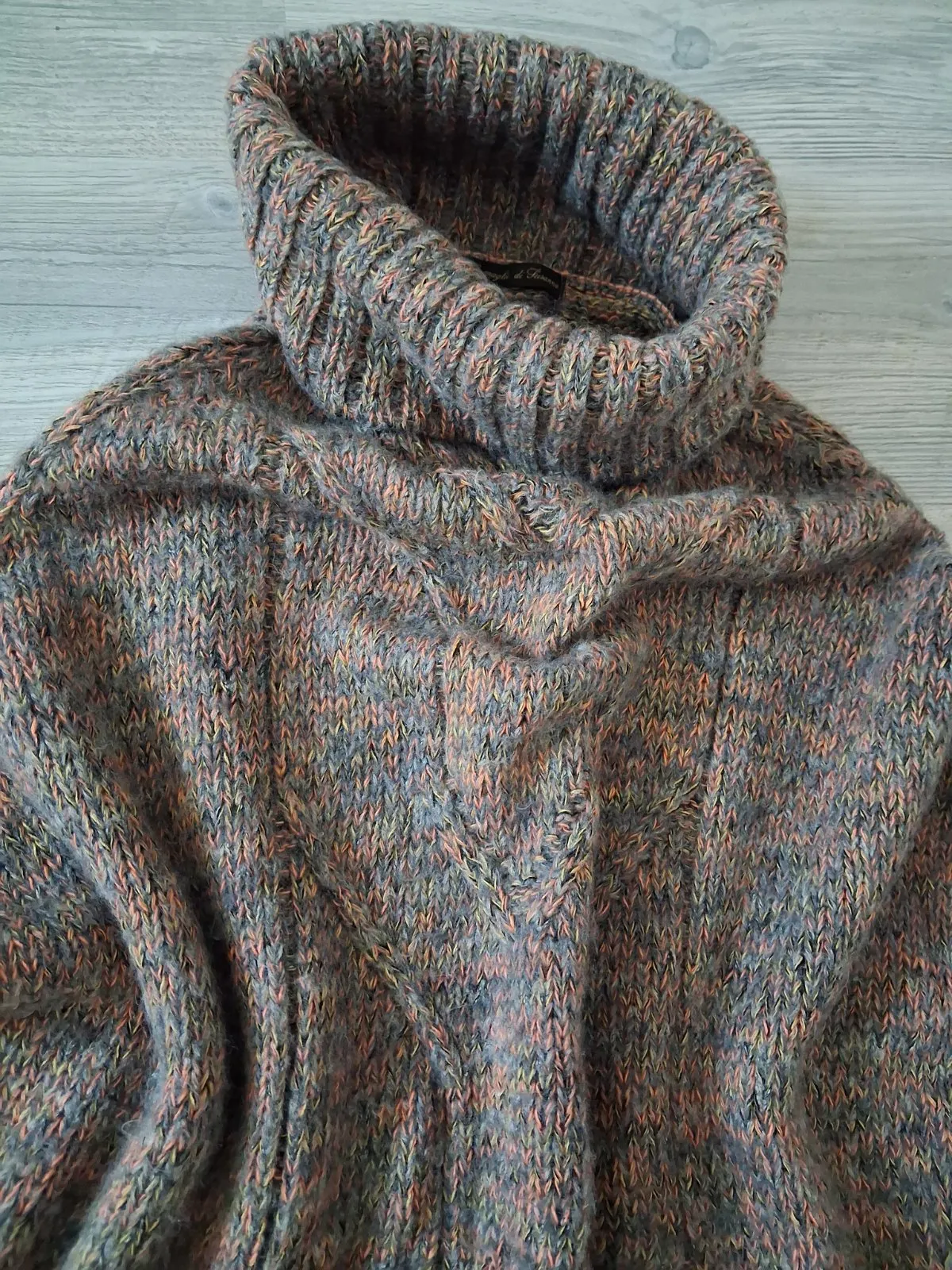 Poncho XXL | Multicolor, Normal, Regular   Standard fit, Lână - Image 3