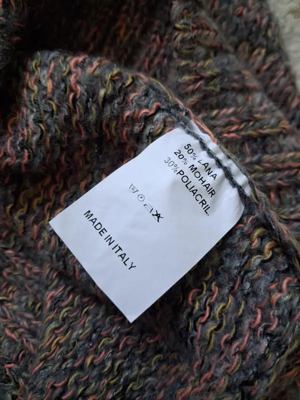 Poncho XXL | Multicolor, Normal, Regular   Standard fit, Lână - Image 5