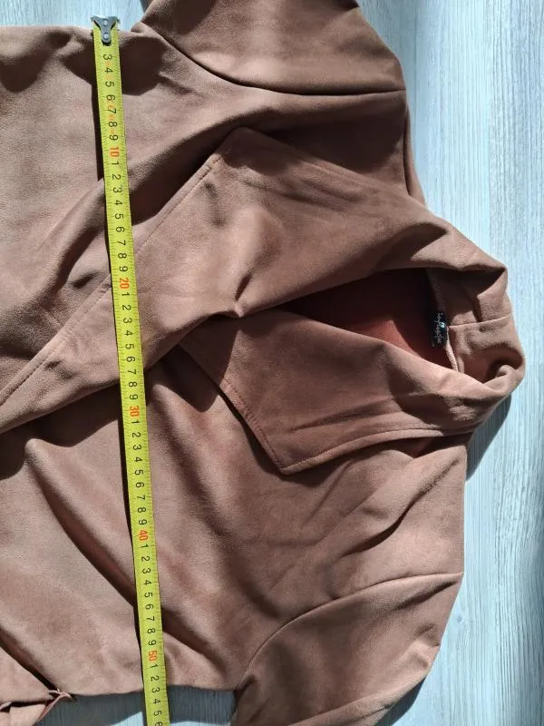 Trenci Influx EU 44 | Caramel, Fără glugă, Monocrom - Image 7