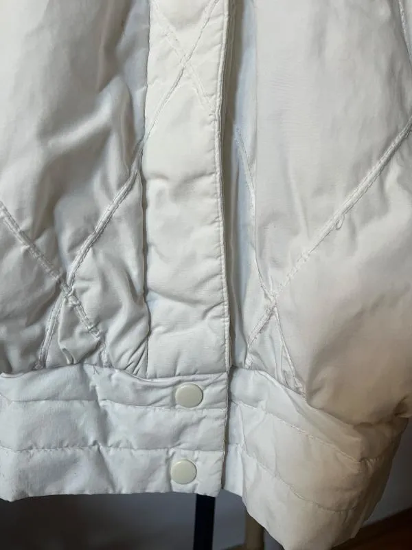 Geacă oversize M | Alb, Fără glugă, Monocrom, Bumbac - Image 5