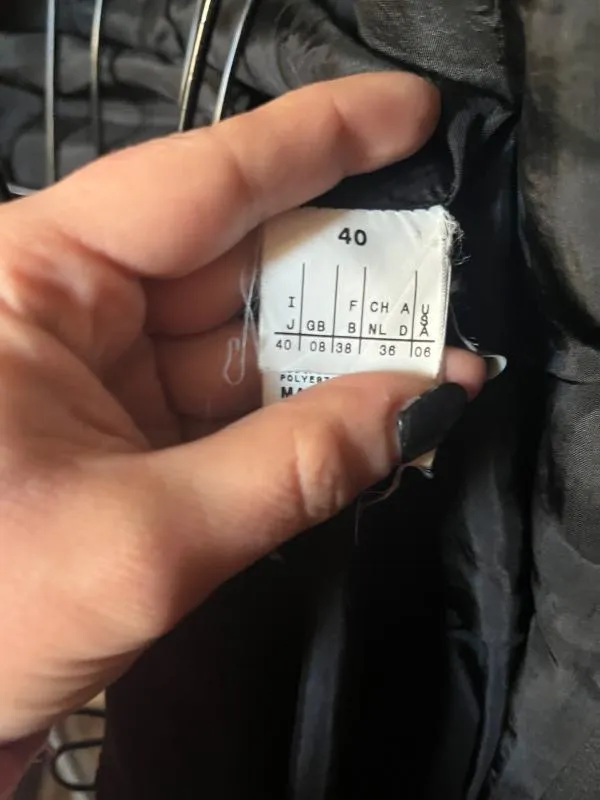 Blazer Max&Co. EU 40 | Negru, Fără glugă, Monocrom, Lână - Image 11