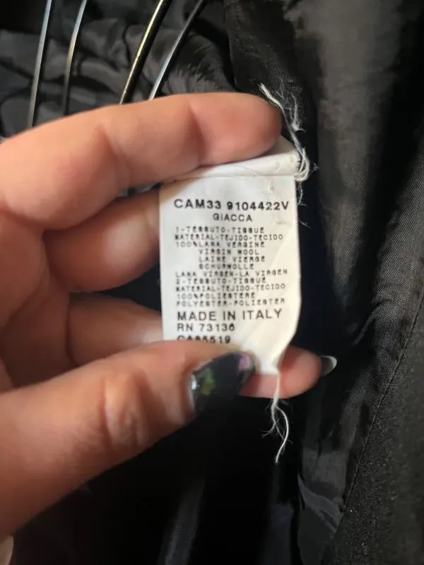 Blazer Max&Co. EU 40 | Negru, Fără glugă, Monocrom, Lână - Image 12