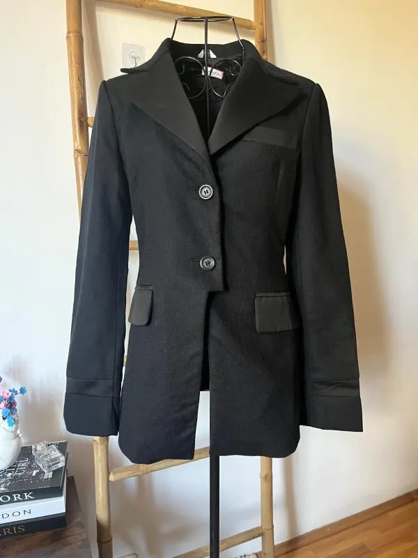 Blazer Max&Co. EU 40 | Negru, Fără glugă, Monocrom, Lână - Image 2