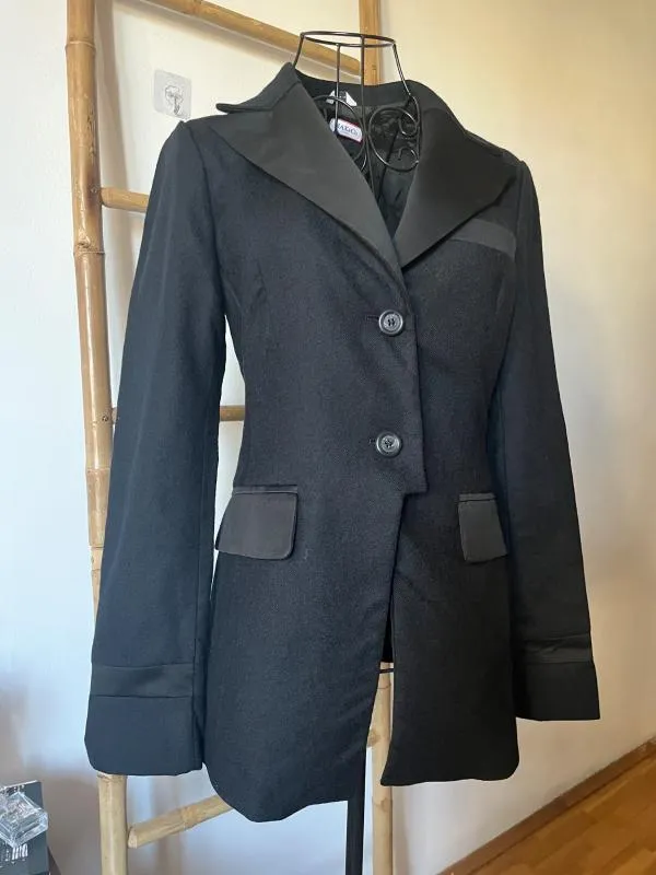 Blazer Max&Co. EU 40 | Negru, Fără glugă, Monocrom, Lână - Image 4