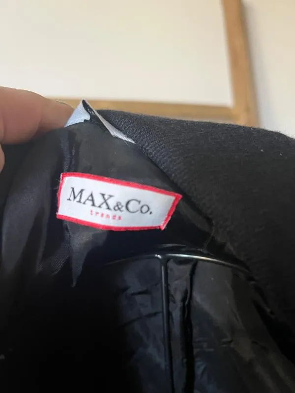 Blazer Max&Co. EU 40 | Negru, Fără glugă, Monocrom, Lână - Image 9