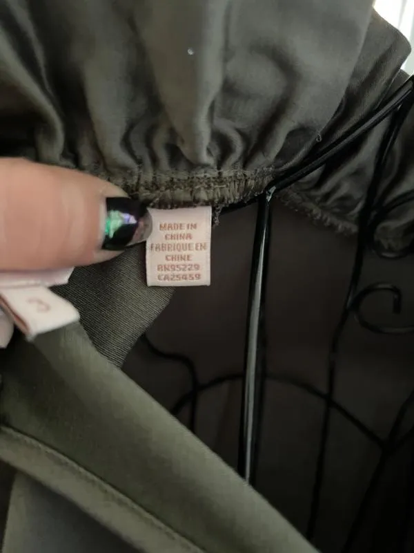 Bluză Ted Baker EU 40 | Khaki, Normal, Mânecă lungă, Relaxed Lejer fit, Monocrom, Pliuri, Vâscoză - Image 7