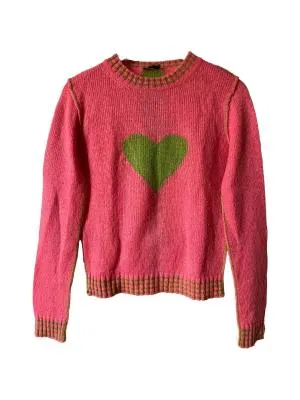 Pulover la baza gâtului Max&Co. XS | Roz, Normal, Regular Standard fit, Abstract & Color Block, Lână