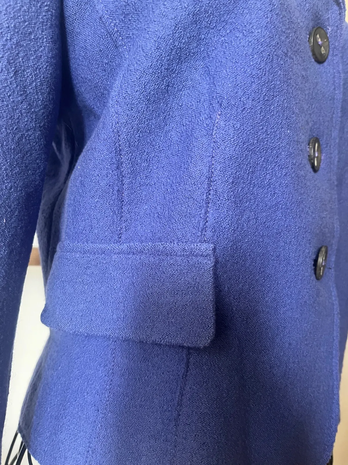 Blazer Marc Cain S | Albastru, Fără glugă, Monocrom, Lână - Image 4