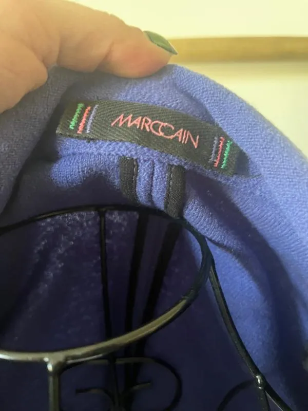Blazer Marc Cain S | Albastru, Fără glugă, Monocrom, Lână - Image 8