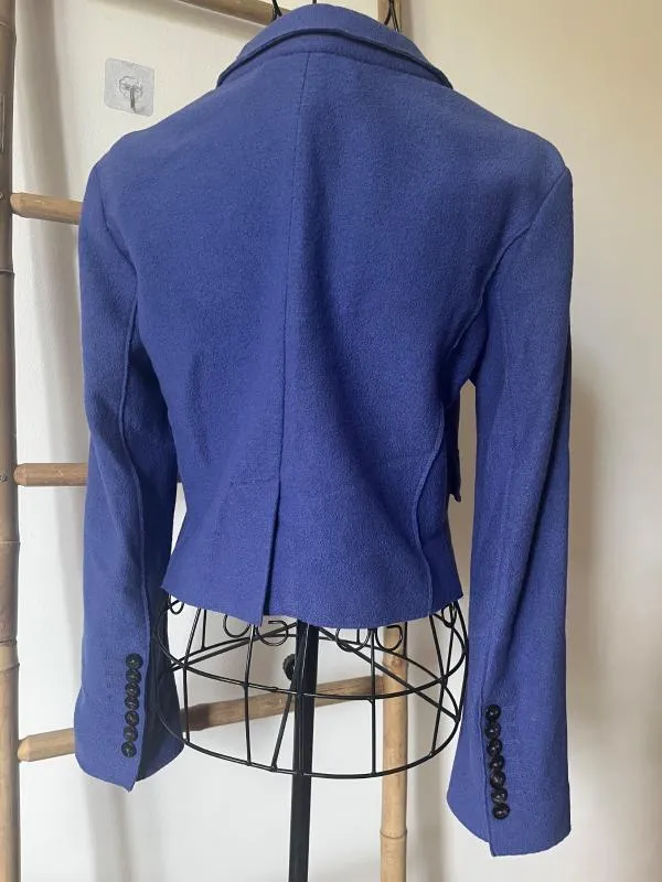 Blazer Marc Cain S | Albastru, Fără glugă, Monocrom, Lână - Image 9