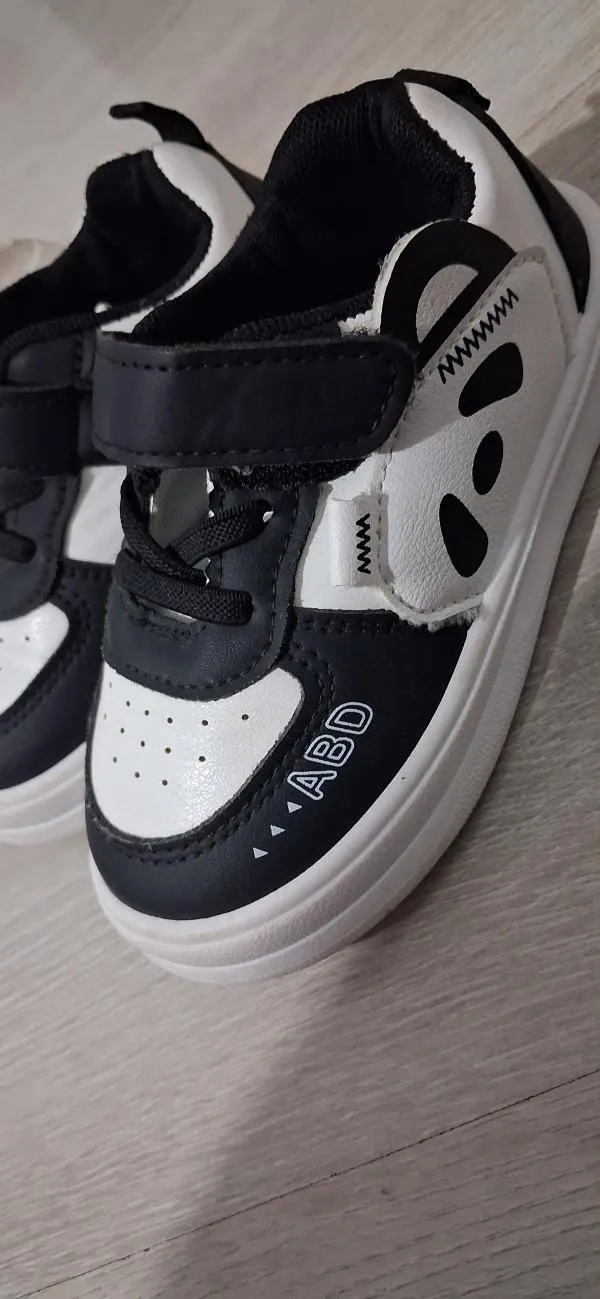 Sneakers velcro Băieți 27 | Negru - Image 3
