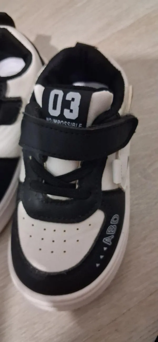 Sneakers velcro Băieți 27 | Negru - Image 5