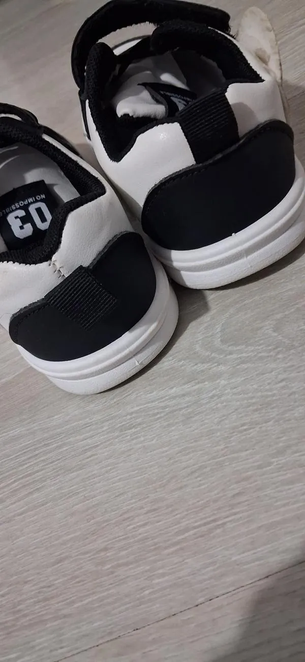 Sneakers velcro Băieți 27 | Negru - Image 6