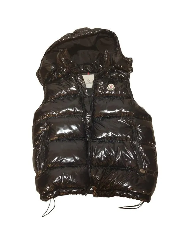 Vestă Moncler S | Negru, Cu glugă detașabilă