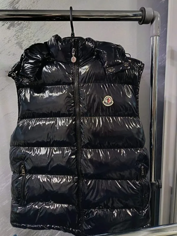 Vestă Moncler S | Negru, Cu glugă detașabilă - Image 2