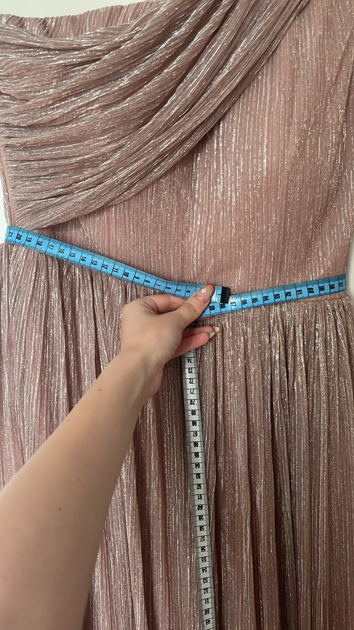 Rochie de seară Maxi M | Roz, Pe un umăr - Image 3