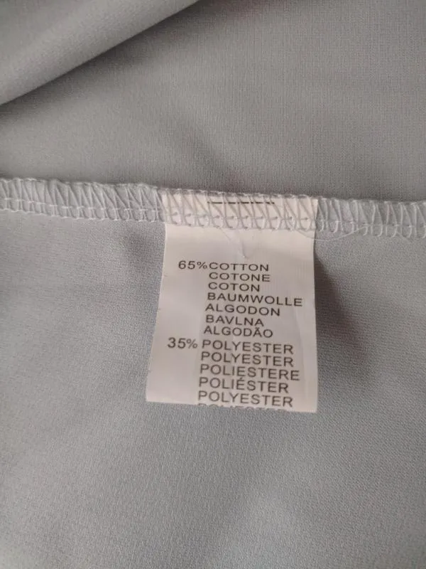 Cămașă L | Argintiu, Normal, Mânecă lungă, Relaxed Lejer fit, Bumbac - Image 4