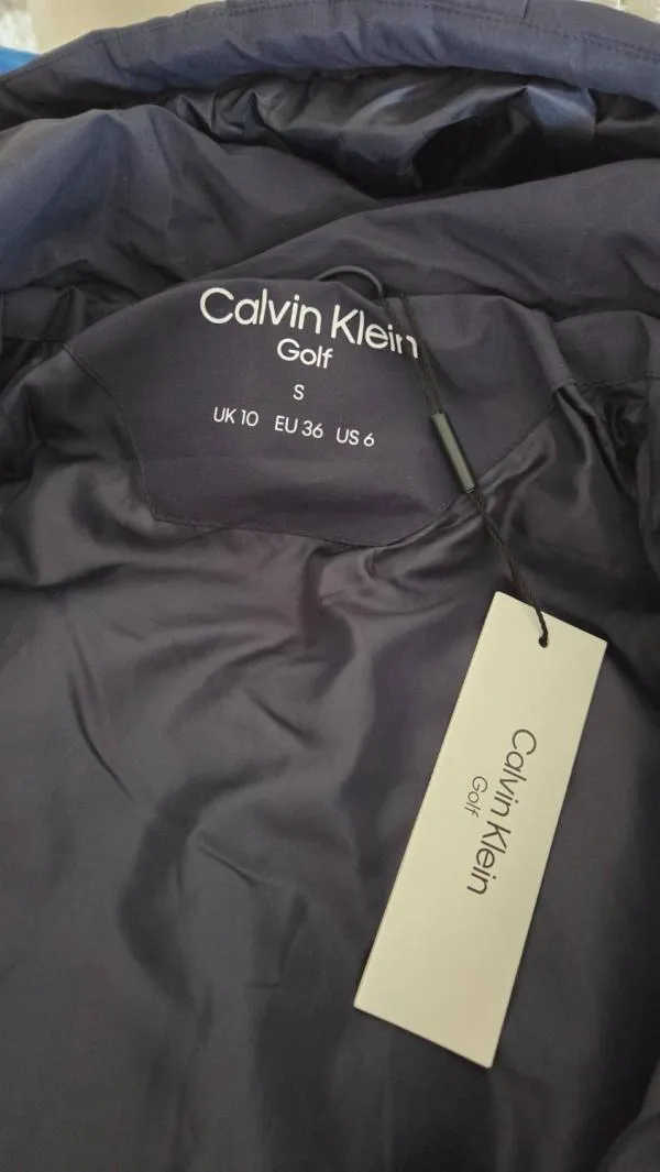 Geacă de iarnă Calvin Klein S | Bleumarin, Cu glugă - Image 4