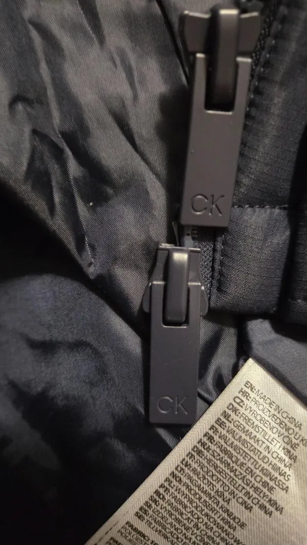 Geacă de iarnă Calvin Klein S | Bleumarin, Cu glugă - Image 5