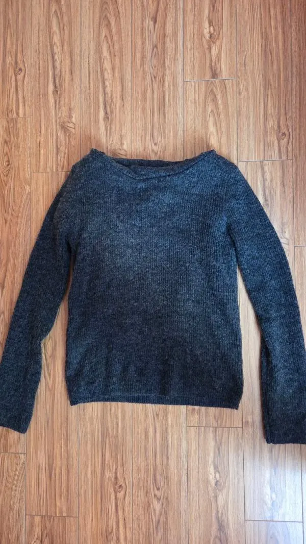 Pulover la baza gâtului Zara M | Gri, Normal, Mulat   Cambrat fit - Image 4
