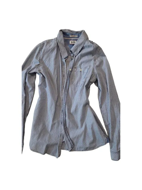 Cămașă Tommy Hilfiger L | Albastru, Normal, Mânecă lungă, Regular   Standard fit, Dungi