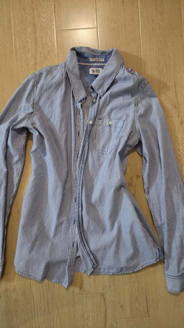 Cămașă Tommy Hilfiger L | Albastru, Normal, Mânecă lungă, Regular   Standard fit, Dungi - Image 5