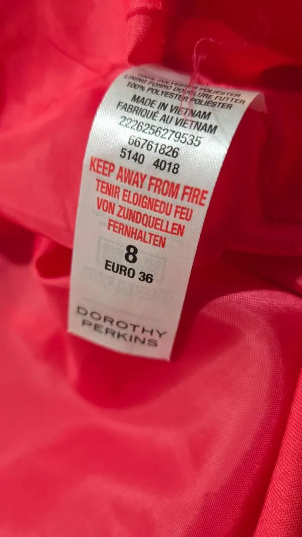 Rochie de seară Midi Dorothy Perkins S | Roz, Fără mâneci, Peplum - Image 5
