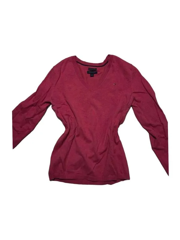 Pulover cu anchior Tommy Hilfiger M | Roz, Normal, Mulat Cambrat fit