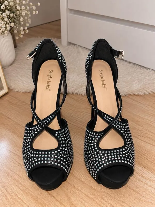 Pantofi cu toc baretă Sergio Todzi EU 38 | Negru - Image 4