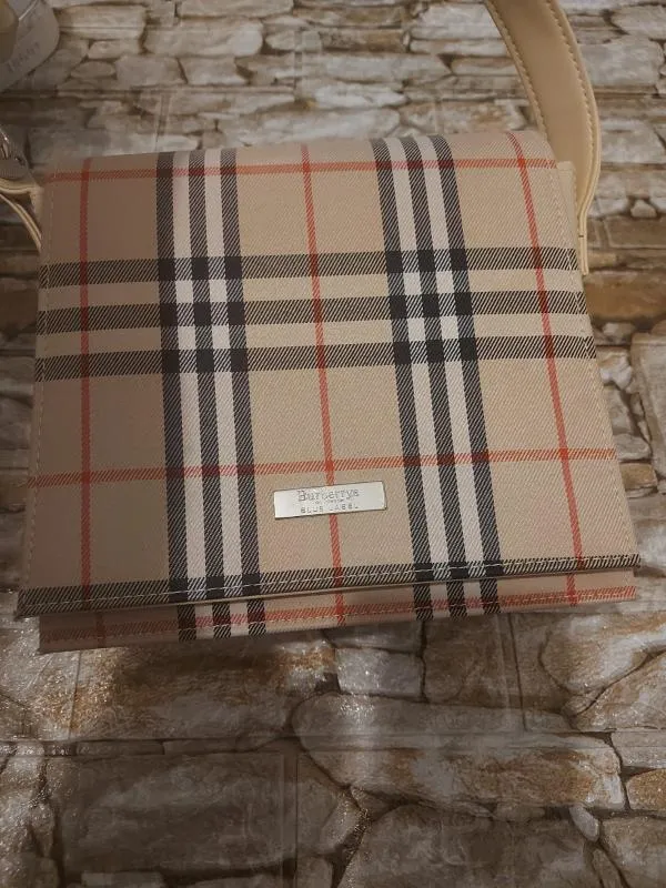 Geantă de mână Burberry | Ivoire, Dungi
