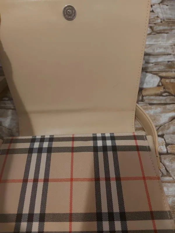 Geantă de mână Burberry | Ivoire, Dungi - Image 5