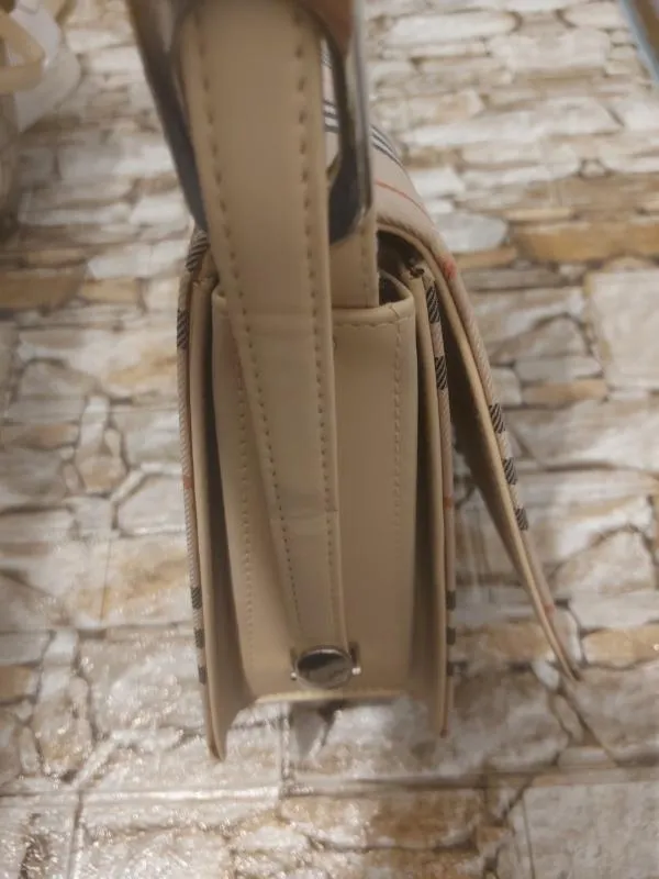 Geantă de mână Burberry | Ivoire, Dungi - Image 6