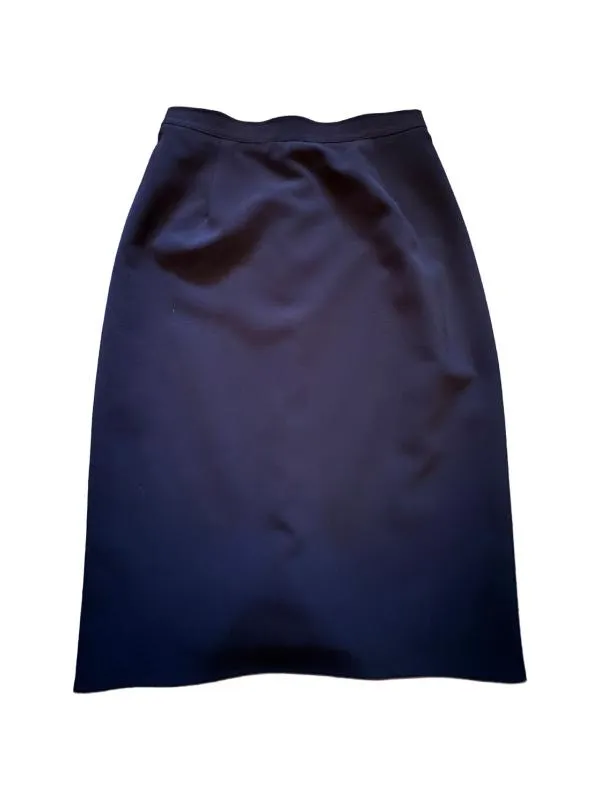 Fustă Midi S | Negru, Talie medie, A-line fit, Bumbac