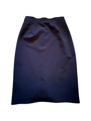 Fustă Midi S | Negru, Talie medie, A-line fit, Bumbac