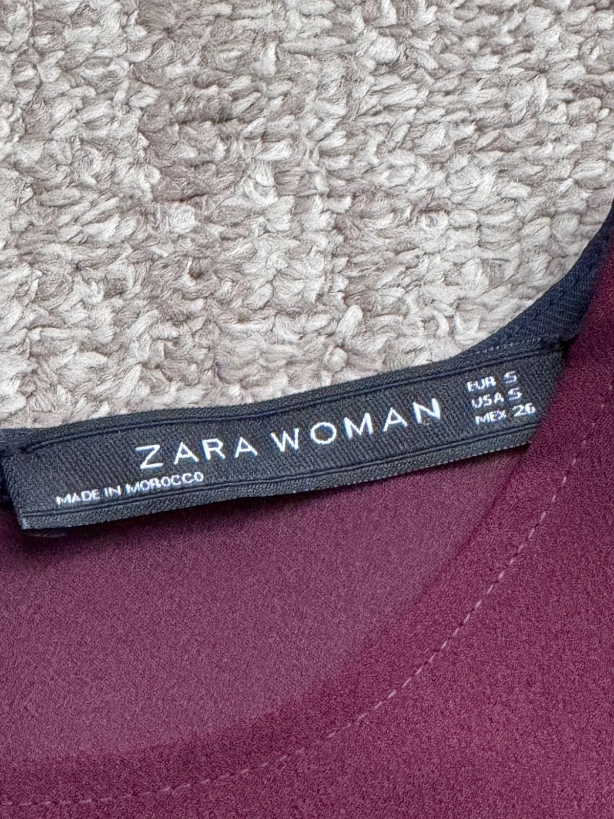 Bluză Zara S | Bleumarin, Normal, Mânecă lungă, Regular   Standard fit - Image 4