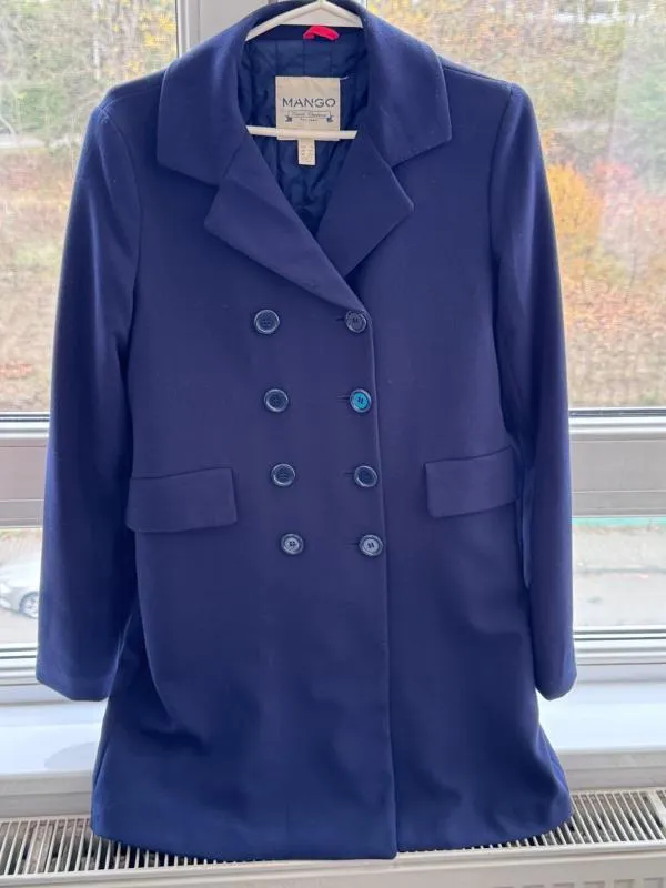 Pardesiu Mango XS | Bleumarin, Fără glugă - Image 2