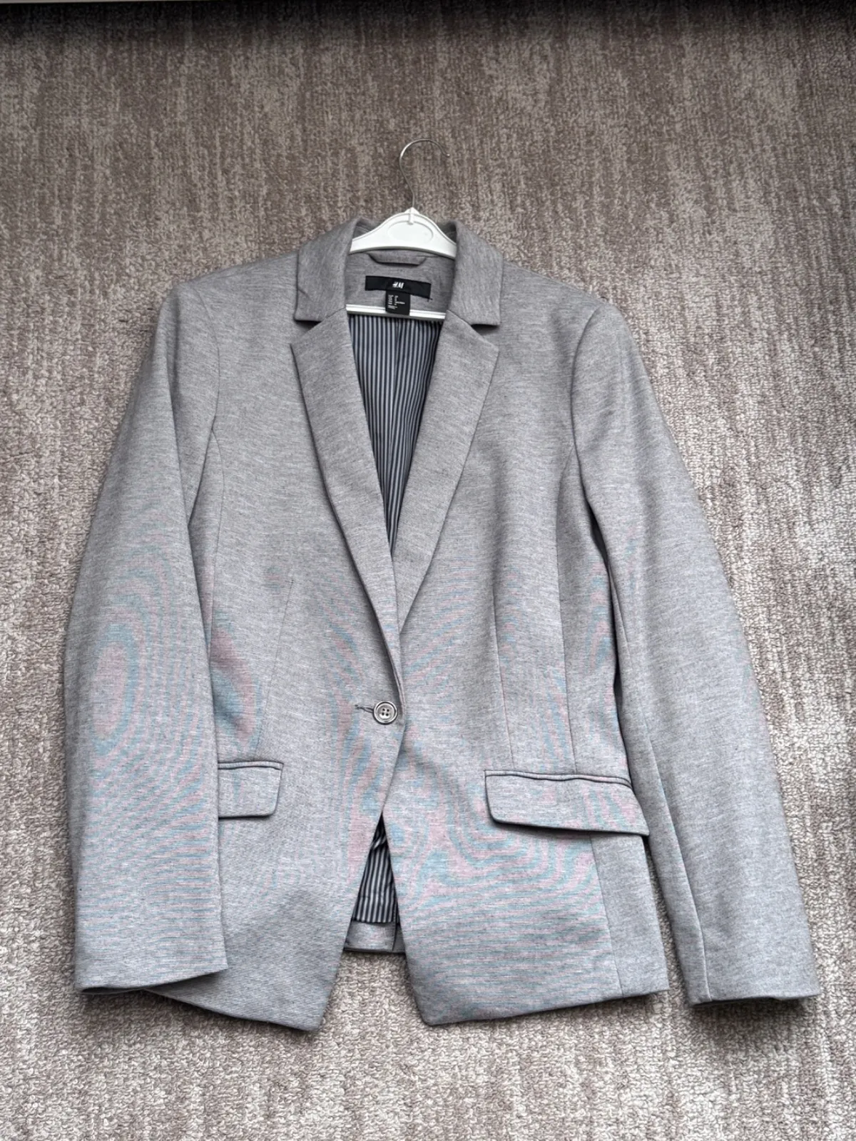 Blazer H&M EU 38 | Gri, Fără glugă - Image 4