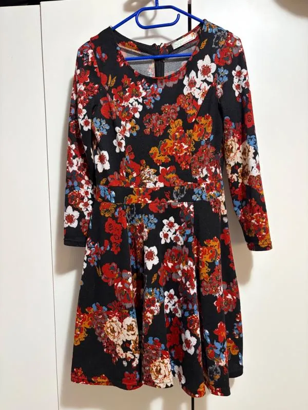 Rochie casual Mini M | Multicolor, Mânecă trei sferturi, Floral & Tropical - Image 7
