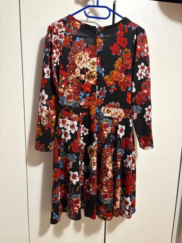 Rochie casual Mini M | Multicolor, Mânecă trei sferturi, Floral & Tropical - Image 2