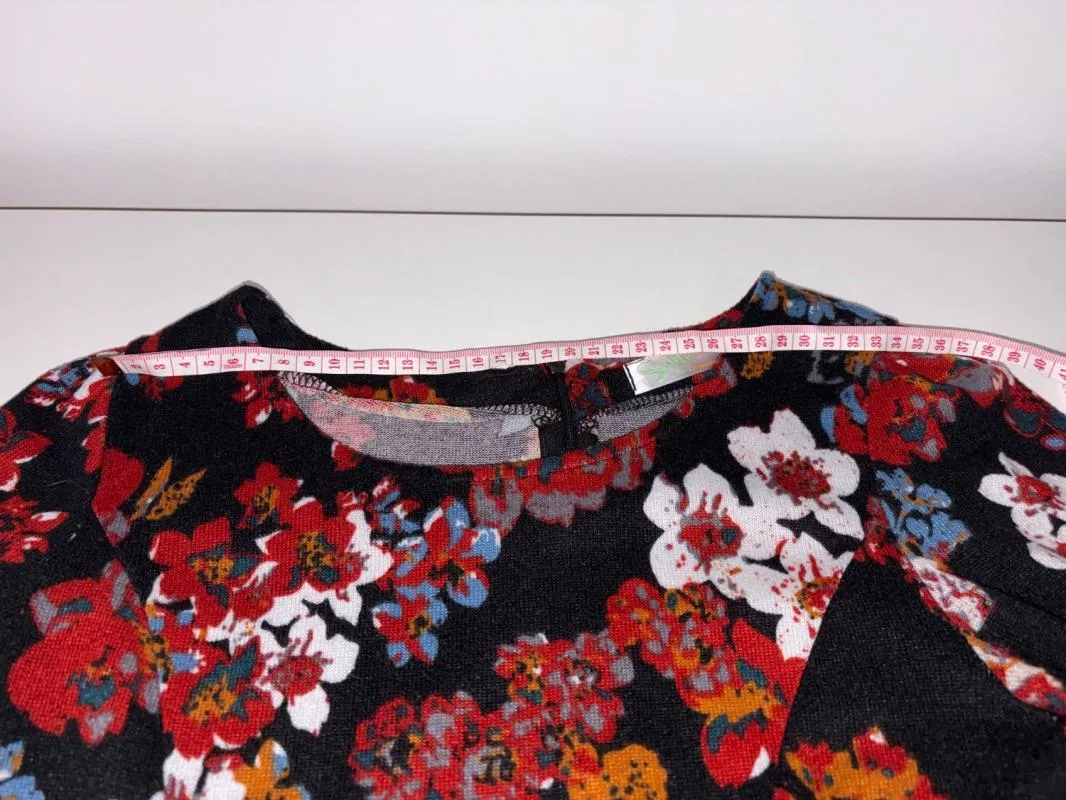 Rochie casual Mini M | Multicolor, Mânecă trei sferturi, Floral & Tropical - Image 4