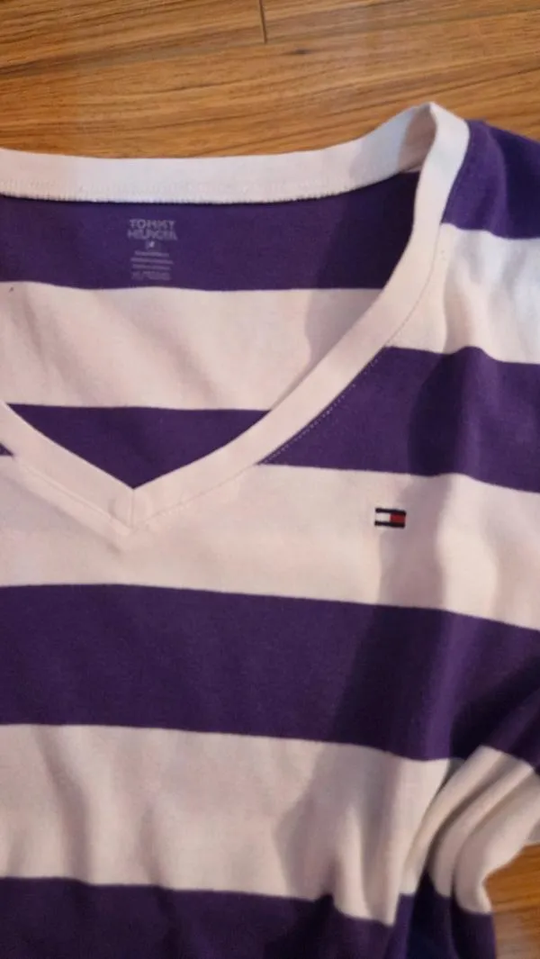 Tricou Tommy Hilfiger L | Alb, Normal, Regular Standard fit, Dungi - Image 3