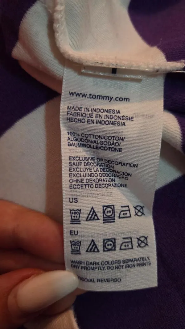 Tricou Tommy Hilfiger L | Alb, Normal, Regular Standard fit, Dungi - Image 4